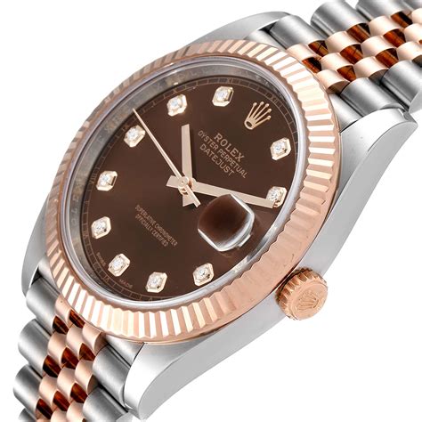 rolex datejust 41 everose gold.